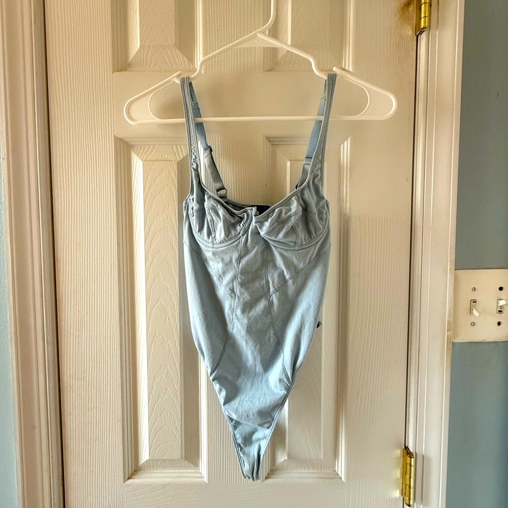 Urban Outfitters Light Blue Bodysuit